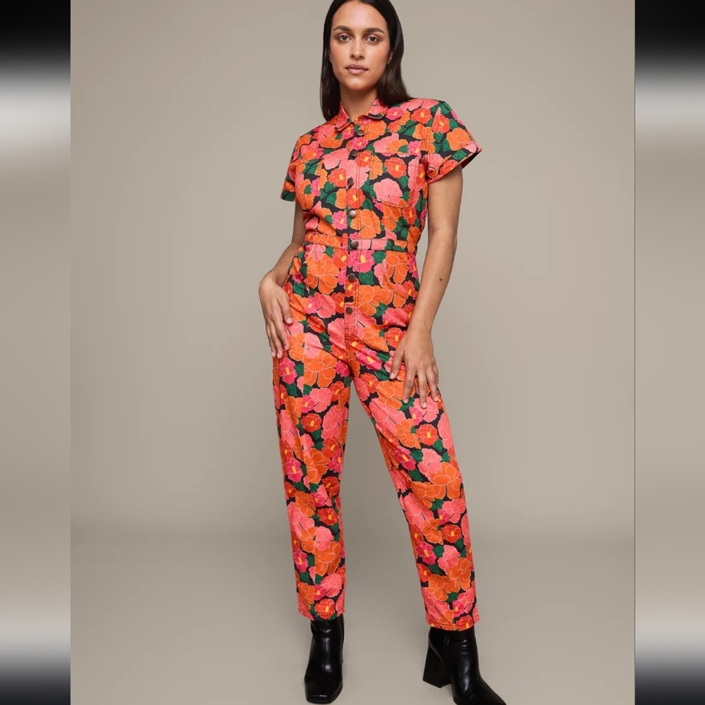 Mixed by Nasrin Small Floral Like New Jumpsuit *Price Firm*